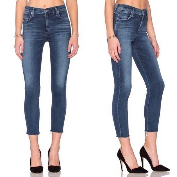 AGOLDE Sophie High Rise Skinny Crop in Claremont 23 - Picture 1 of 8